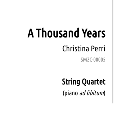 A Thousand Years Christina Perri Sheet Music To Celebrate